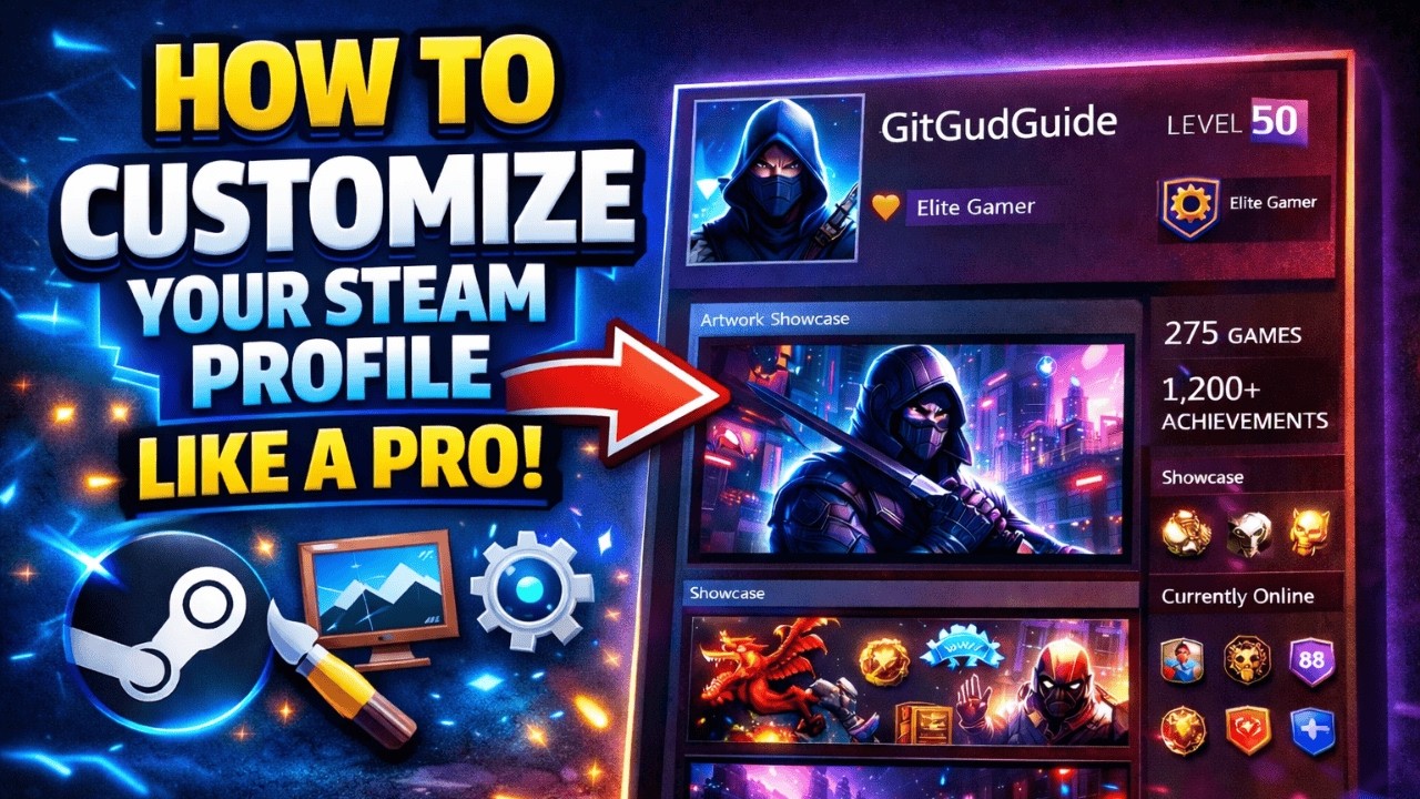 How To Customize Your Steam Profile Like a Pro - YouTube