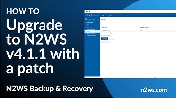 How to upgrade to the latest version of N2WS using the patch method