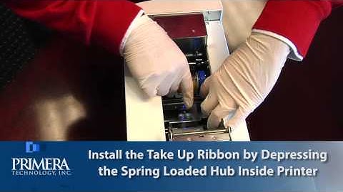 Primera Signature Slide Printer: Loading a Ribbon