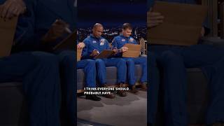 The Crew of #NASA’s #ArtemisII decide whose hair looked the best in space 😭 #FallonTonight