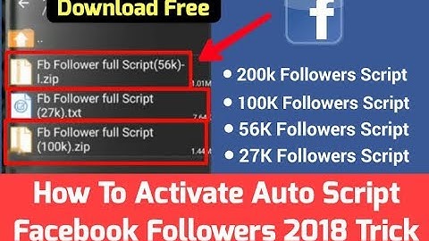 Facebook Auto Followers Script     100% Working