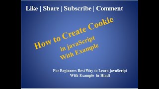 javaScript Tutorial For Beginners | 33. Cookie in javaScript with example