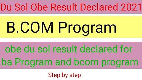 Du sol Annual mode 3rd year result Declared // How to check du sol result // By Gk singh cyber cafe