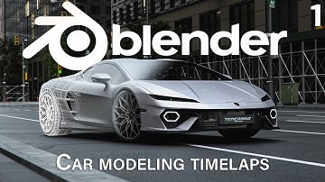 Lamborghini Temerario | Blender 3D modeling timelapse - Part 1