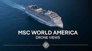 Drone Aerial Views Of Msc World America | Msc Cruises
