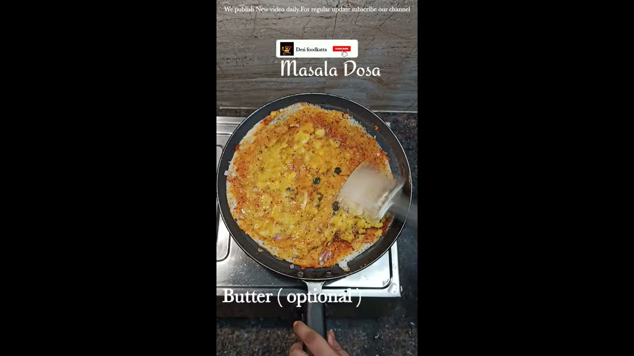 Dosa Recipe  Masala Dosa Street Food Recipe  shorts  shortvideo  youtubeshorts