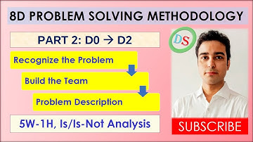 8 Disciplines (8D) Problem Solving Methodology - Part 2 - D0, D1, D2