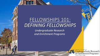 Fellowships 101: Defining Fellowships