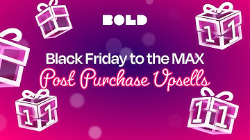 Post Purchase One-Click Upsells After Checkout on Shopify - Black Friday to the MAX