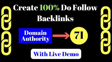 Create 100% do follow backlinks from High DA Websites [in Hindi]