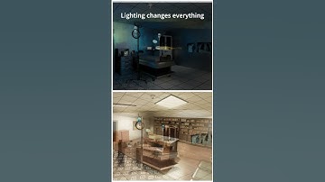 Before & after lighting — huge difference!