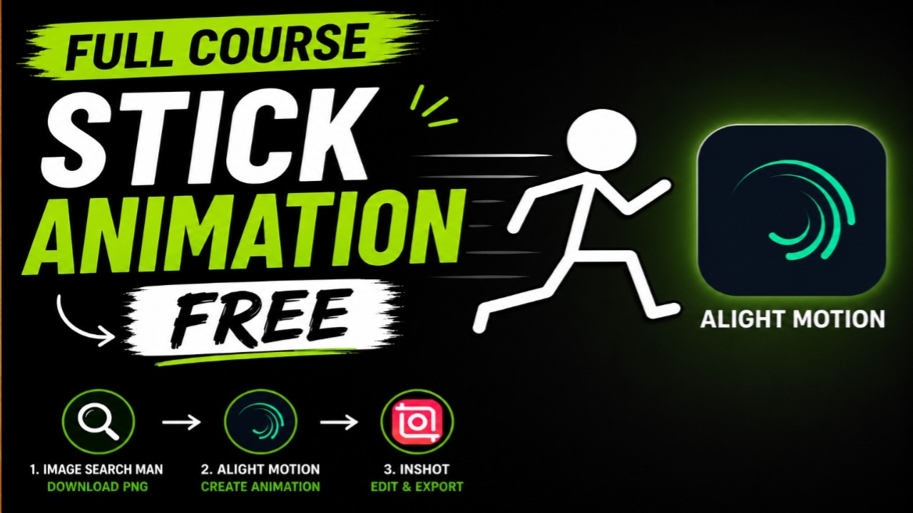 how to creat free stick figure animation - YouTube