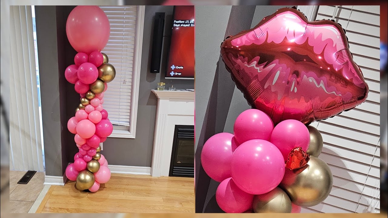 Balloon column for Valentines 