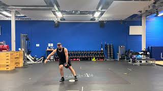 DB Lateral Lunge & Plate Slide