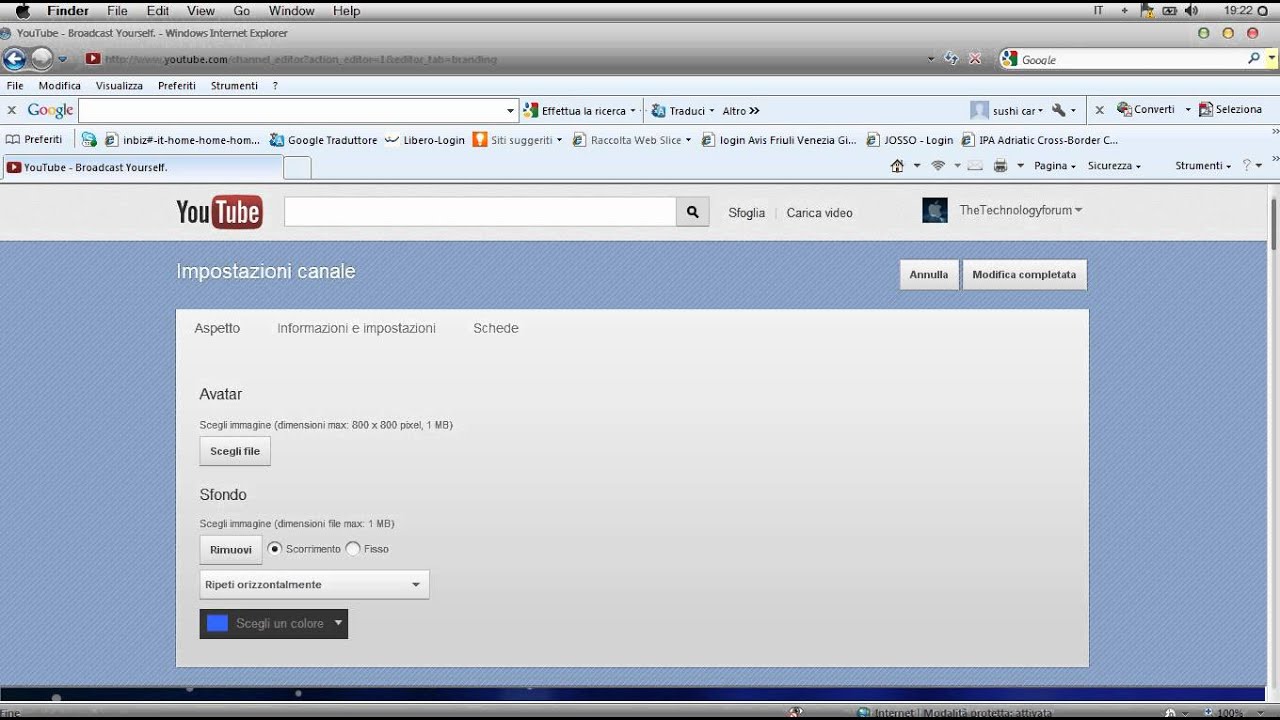 Come cambiare la propria immagine su youtube - YouTube