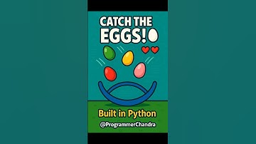 Can You Catch All the Eggs? 🥚👀 | Python Game in 10 Seconds  #programmerchandra #python #learnpython