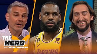 LeBron, Lakers face Nuggets in Gm 1, Nick on Monty Williams firing, LeBron’s legacy | NBA | THE HERD