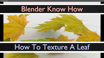 How to Texture a Leaf in Blender 2.79