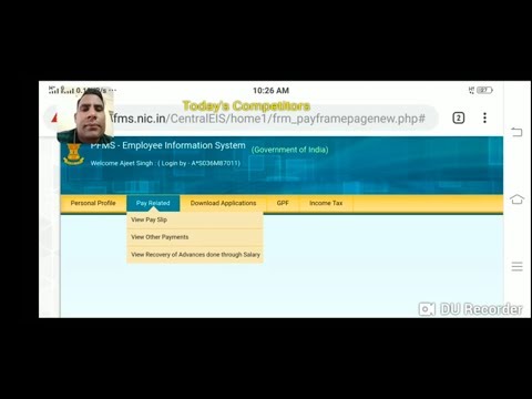 How to view salary slip in pfms and how to calculate income tax