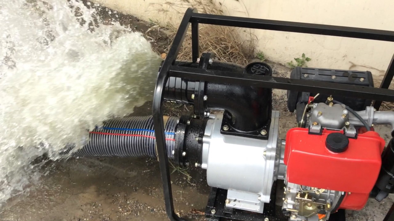 6 inch water pump - YouTube