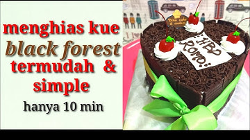Thumbnail of Cara menghias kue black forest simple termudah dan tercepat