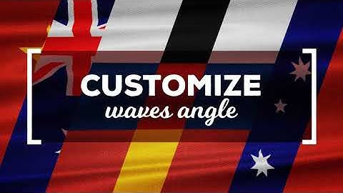 Waving Flags Maker | After Effects Template | Elements