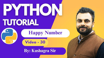 How to find Happy Numbers in python Video by Kushagra Sharma
