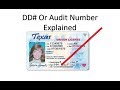 What Is The DD or Audit Number On Your Drivers License Explained