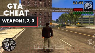 GTA LIBERTY CITY STORIES money cheat code ( Weapon Set 1, 2 and 3 ) #gta #cheat #game screenshot 3