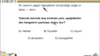 Ekosistem Ve Madde Döngüsü - 1 - K1 - 38238