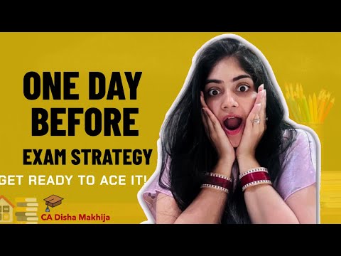 One Day Before Exam Strategy And How To Revise Full | It's Not As ...