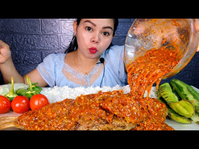 Ikan Mas Goreng Sambal Setan belacan Plus Lalapan Pete Jumbo