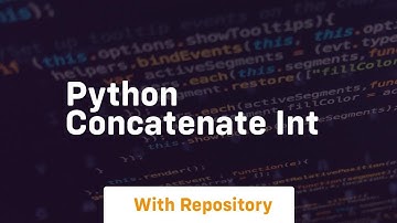 python concatenate int