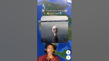 😱I Found Very Strange Giant Head On Google Earth And Google Map 🌏 #shorts #earth #map #mapjunction