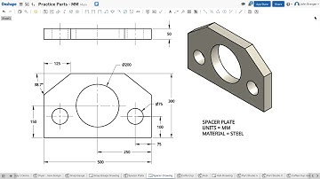Onshape - Project 3 - Spacer Plate