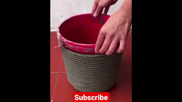 DIY: ROPES And CEMENT Easy And Beautiful .How To Make Flower Pots. #shorts #viral - DayDayNews