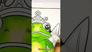 Level Up Your Art! Color This Royal Frog in Breezy Days Summer Coloring Book Volume 2