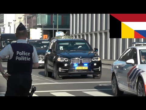 Belgische Politie begeleidt voertuig Amerikaanse Ambassade NL met spoed in Brussel! #1367