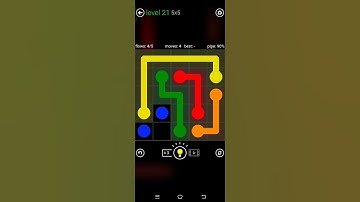 Flow Free Walkthrough Classic Park 5x5 Gameplay (Level 21)