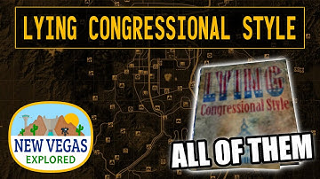 Lying Congressional Style | Fallout New Vegas