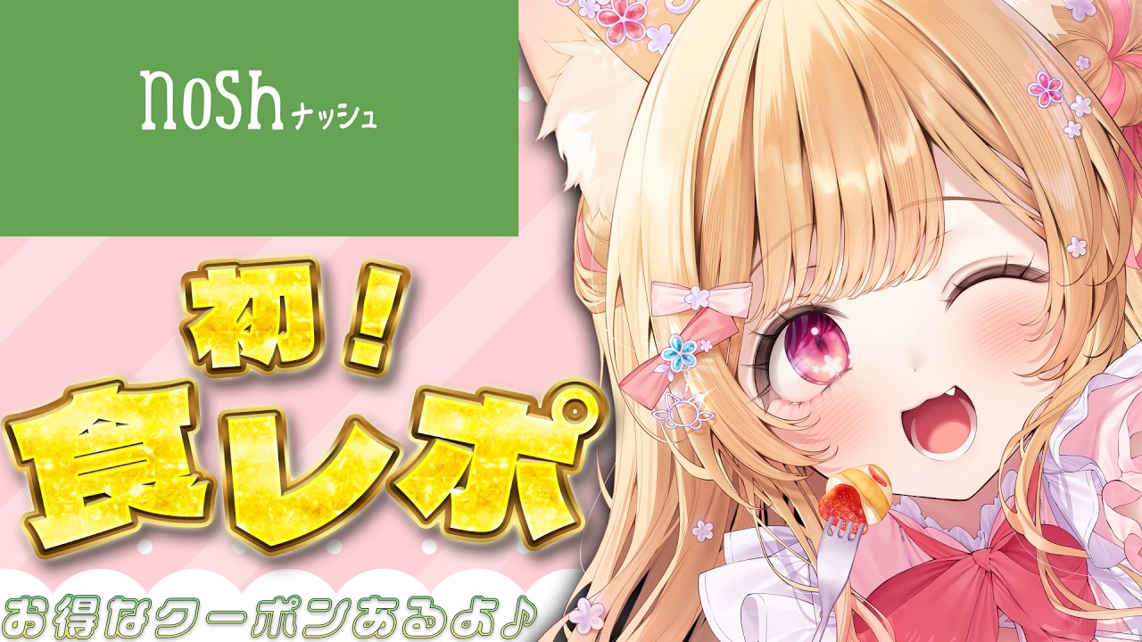 #PR【 nosh-ナッシュ- 】初めての食レポ！！大食い担当が初食レポします🍚【 すぺしゃりて / ミーニャ・スコット 】