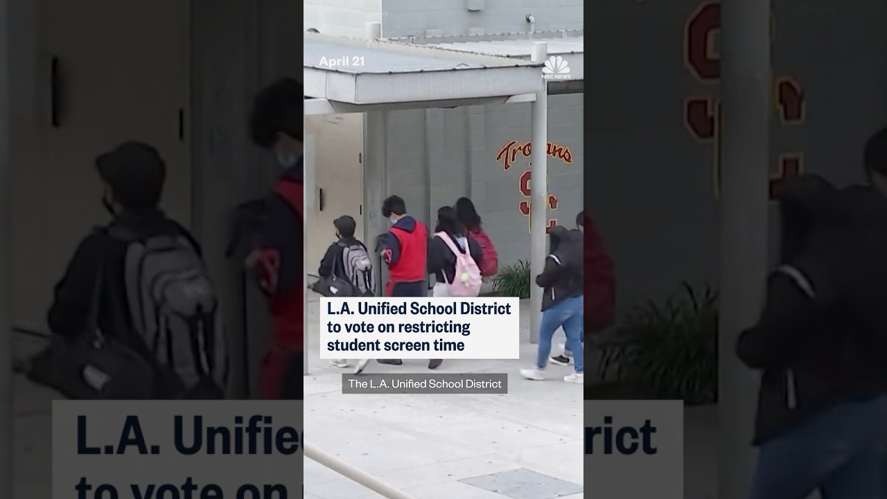 L.A. Unified School District to vote on restricting student screen time L.A. Unified School District to vote on restricting student screen time
