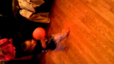 Dunking baby! Joshua Elston 12 month old