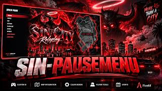 (QBCORE & ESX) No Pixel V Inspired Custom Pause Menu w/ City Logo BackGround