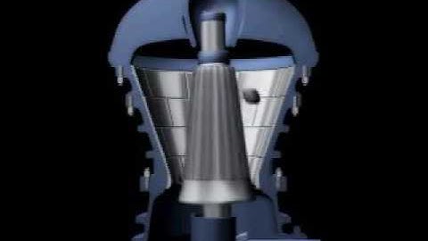 Gyratory Crusher Animation