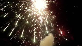 2012 Fireworks (30 and 16 shot mortar racks) from GoPro Hero HD camera viewpoints
