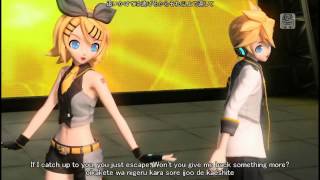Video thumbnail of "Butterfly on Your Right Shoulder - Kagamine Len & Rin English & Romaji Subtitles"