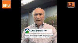 Aguas Andinas informa corte de suministro por nueva línea 7 del Metro