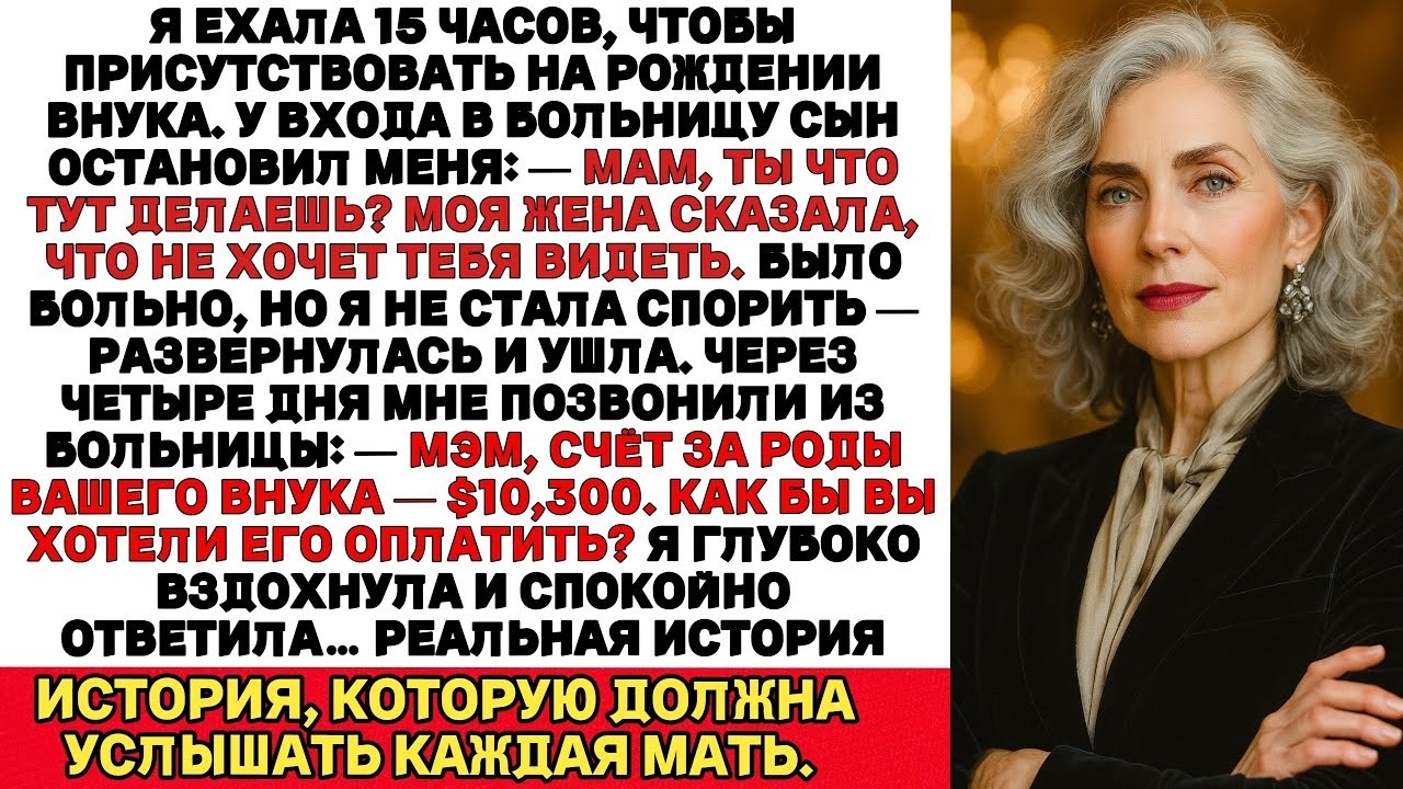 Мой сын выгнал меня прямо в день рождения моего внука:— Она не хочет посторонних. Только близких.