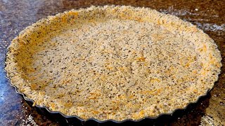 OAT AND CARROT DOUGH, for SALTED PIE or quiche. Tart base. For a Healthy Lifestyle!. VEGAN